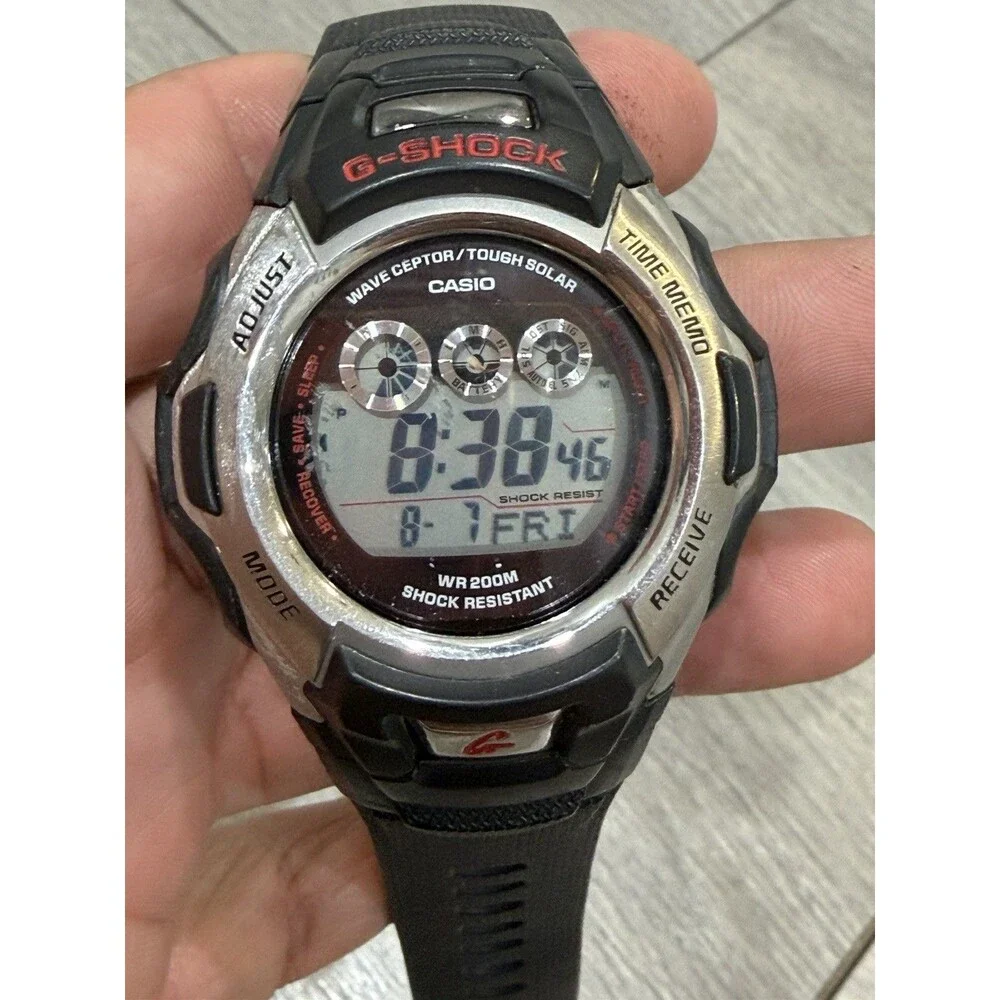 Casio G-Shock GW-300A Tough Solar Wave Ceptor Atomic 46mm Black Digital Watch
